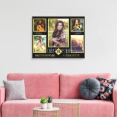 Afstuderen High School College Afstudeerder Foto C Canvas Afdruk (Insitu (Woonkamer))