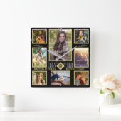 Afstuderen High School College Afstudeerder Foto C Vierkante Klok (Huis)