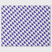 Afstuderen High School, College Blue Pet Pattern Cadeaupapier (Vlak)