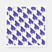 Afstuderen High School, College Blue Pet Pattern Servet (Voorkant)