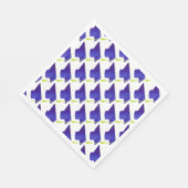 Afstuderen High School, College Blue Pet Pattern Servet (Hoek)