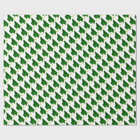 Afstuderen High School, College Green Pet Pattern Cadeaupapier (Vlak)