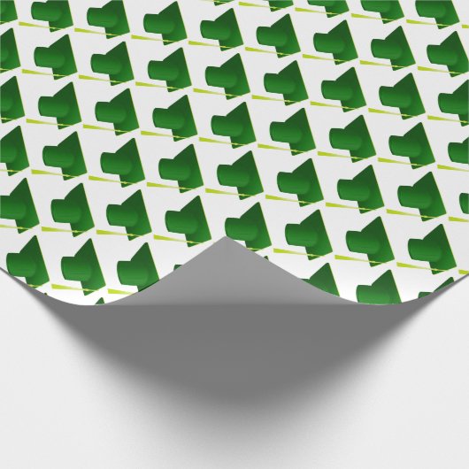 Afstuderen High School, College Green Pet Pattern Cadeaupapier (Hoek)