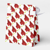 Afstuderen High School, College rood Pet Bedankdoosjes (Achterkant)