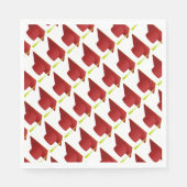 Afstuderen High School, College rood Pet Servet (Voorkant)