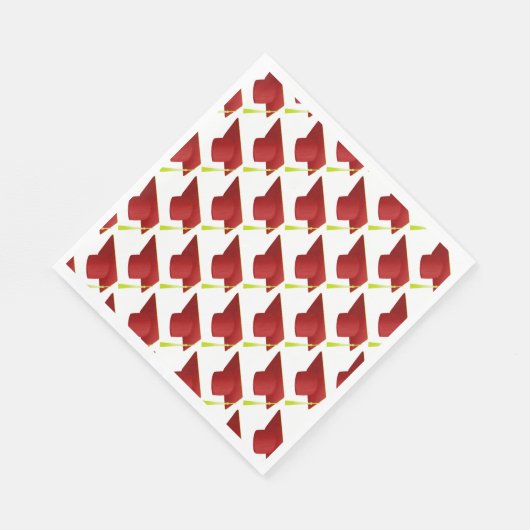 Afstuderen High School, College rood Pet Servet (Hoek)