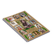 Afstuderen High School Photo Collage | Burlap Fern Notitieboek (Rechterzijde)