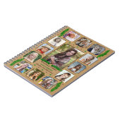 Afstuderen High School Photo Collage | Burlap Fern Notitieboek (Linkerzijde)