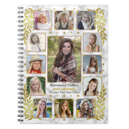 Afstuderen High School Photo Collage | Goudmarmer Notitieboek