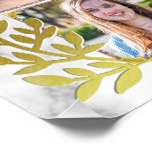 Afstuderen High School Photo Collage | Marmer Gold Perfect Poster (Hoek)