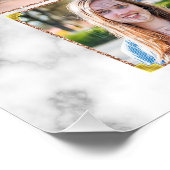 Afstuderen High School Photo Collage White Marble Perfect Poster (Hoek)