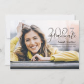 Afstuderen High School Photo Invitation Aankondiging (Voorkant)