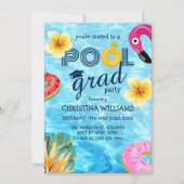 Afstuderen High School Senior Pool Afstudeerfeest Kaart (Voorkant)