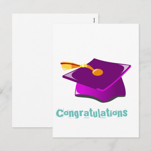 Afstuderen Holiday Briefkaart (Voorkant / Achterkant)