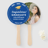 Afstuderen Honk Wave Afstudeerder Pet Aangepaste f Handwaaier (Voorkant en achterkant)