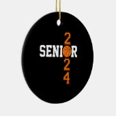 Afstuderen honkbal van 2024 Afstuderen van topklas Keramisch Ornament (Rechts)