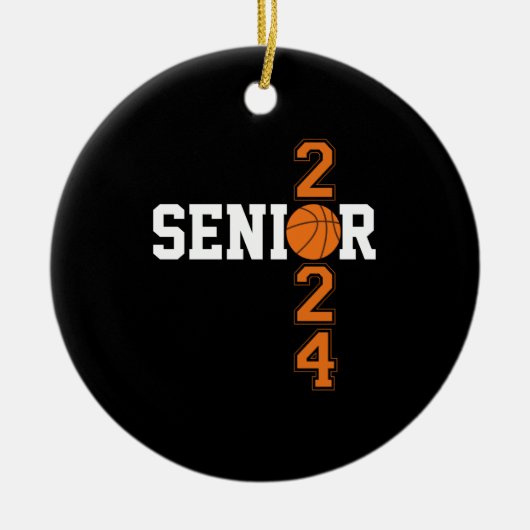 Afstuderen honkbal van 2024 Afstuderen van topklas Keramisch Ornament (Voorkant)