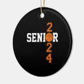 Afstuderen honkbal van 2024 Afstuderen van topklas Keramisch Ornament (Links)