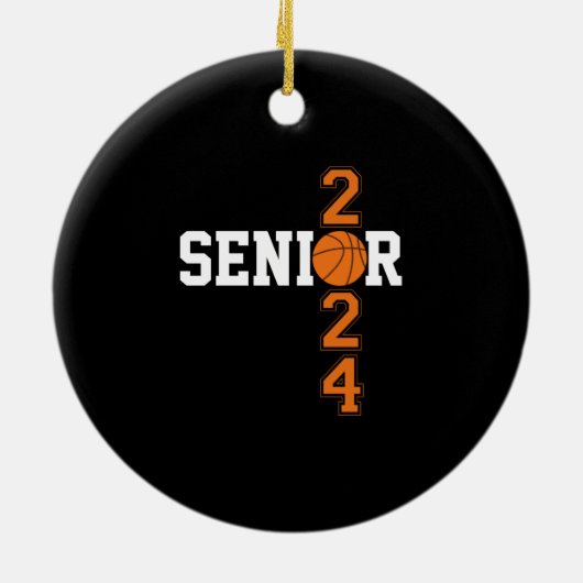 Afstuderen honkbal van 2024 Afstuderen van topklas Keramisch Ornament (Achterkant)