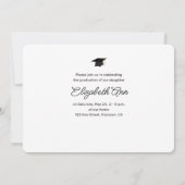 Afstuderen Horizontaal fotoscript rood Kaart (Achterkant)