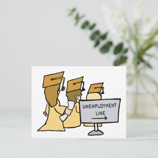 Afstuderen Humor Aankondigingskaart (Staand voorkant)