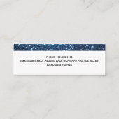 Afstuderen - identiteitskaart legant Glitter-kaart Contactkaartje (Achterkant)