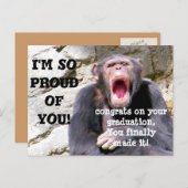 Afstuderen, ik ben trots op je briefkaart (Voorkant / Achterkant)