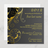 Afstuderen in het zwart met Vlaanderen Kaart (Voorkant / Achterkant)