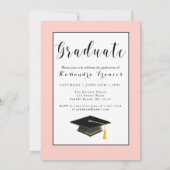 Afstuderen in Silver Script Photo Afstuderen Kaart (Achterkant)