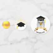 Afstuderen in zwarte & gouden confetti (Voorkanten)