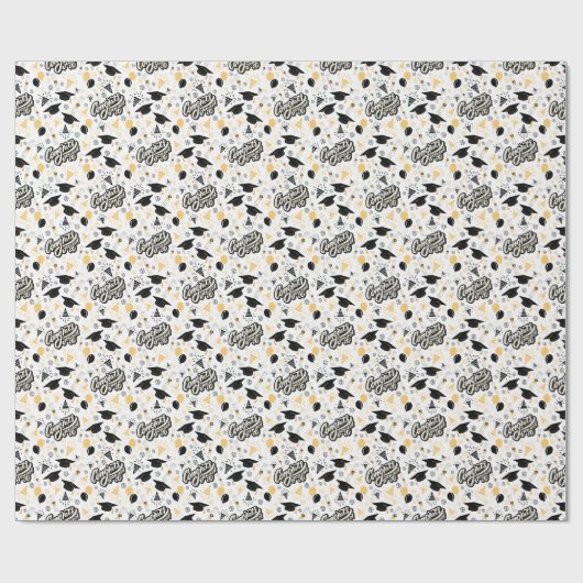 Afstuderen-inpakpapier Cadeaupapier (Vlak)