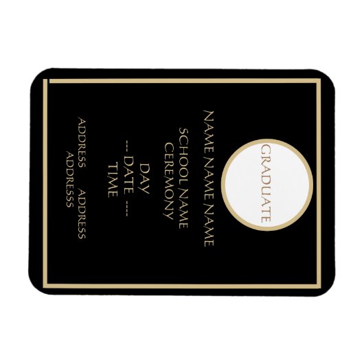 AFSTUDEREN INSERT INVITE MAGNET MAGNEET (Horizontaal)