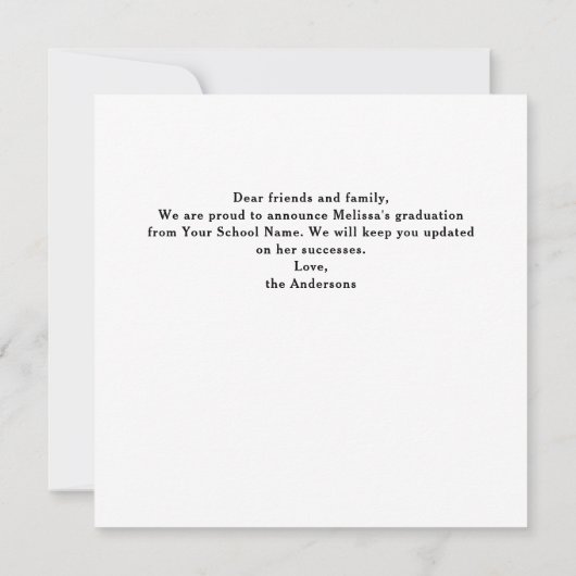 Afstuderen Inspirerend 5 Fotocollage Afstuderen Aankondiging (Achterkant)