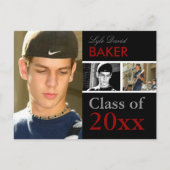 AFSTUDEREN INVITATIE | AANKONDIGINGSPLAATS UITNODIGING BRIEFKAART (Voorkant)