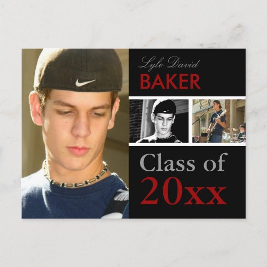 AFSTUDEREN INVITATIE | AANKONDIGINGSPLAATS UITNODIGING BRIEFKAART (Voorkant)