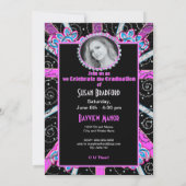 AFSTUDEREN-INVITATIE - BROADWAY TICKET/PHOT0 KAART (Achterkant)