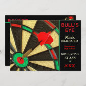 AFSTUDEREN INVITATIE - DART BD, INSERNAAM/JAAR KAART (Voorkant / Achterkant)