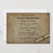 AFSTUDEREN INVITATIE - , FOTO/JAAR INVOER KAART (Achterkant)