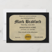 AFSTUDEREN-INVITATIE - KADERCERTIFICAAT KAART (Voorkant)