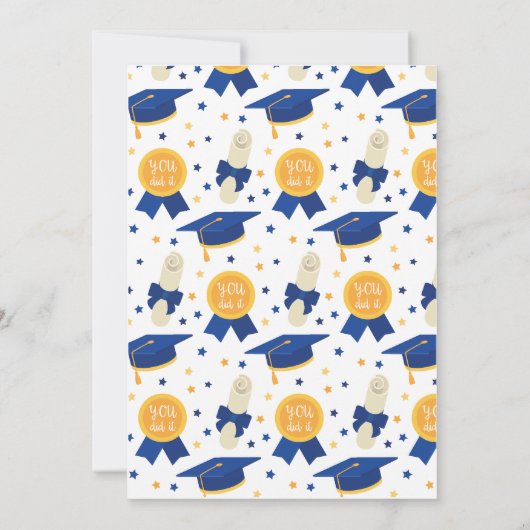 AFSTUDEREN INVITATIE, KLASSE VAN 2023 AANKONDIGING (Achterkant)