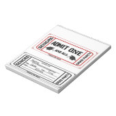 Afstuderen Invitation Party for Snoep Wrappers Notitieblok (Linkerzijde)