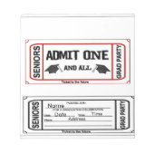 Afstuderen Invitation Party for Snoep Wrappers Notitieblok (Voorkant)