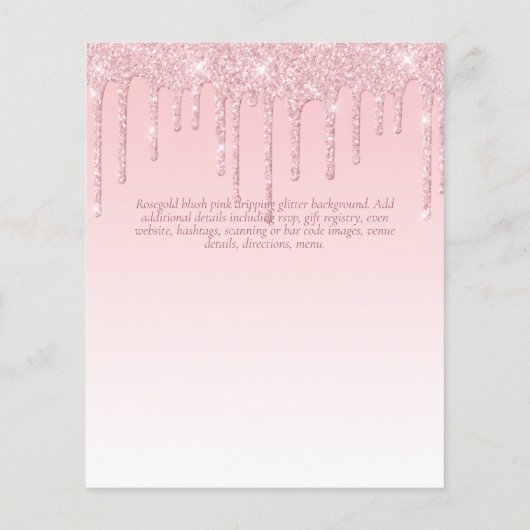 AFSTUDEREN INVITEERT - Glitter Girly Glamor uitdro (Achterkant)