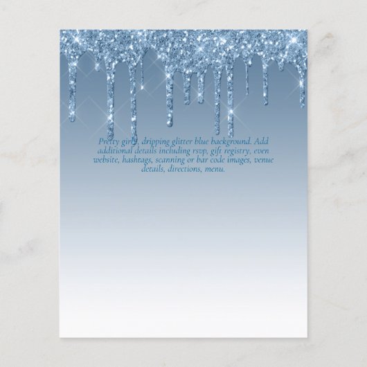 AFSTUDEREN INVITEERT - Glitter Girly Glamor uitdro (Achterkant)