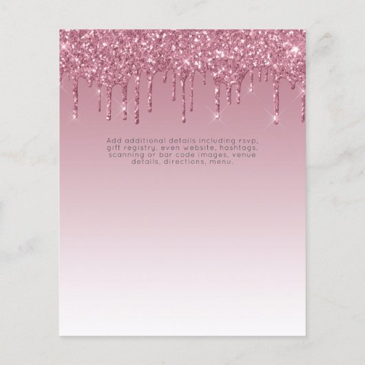 AFSTUDEREN INVITEERT - Glitter Girly Glamor uitdro (Achterkant)