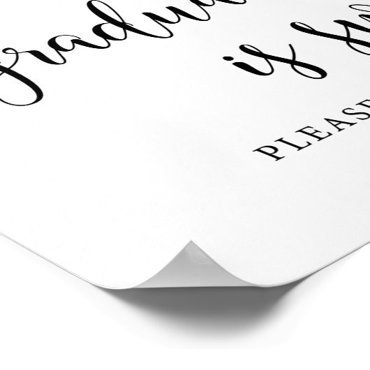 Afstuderen is fijn. Neem een Treintteken. Poster (Hoek)