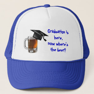 Afstuderen is hier, waar is het bier? trucker pet
