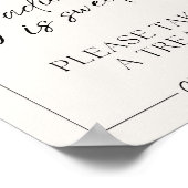 Afstuderen is Sweet Table Sign Poster (Hoek)