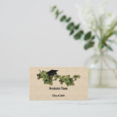 Afstuderen Ivy Name Card Contactkaartje (Staand voorkant)