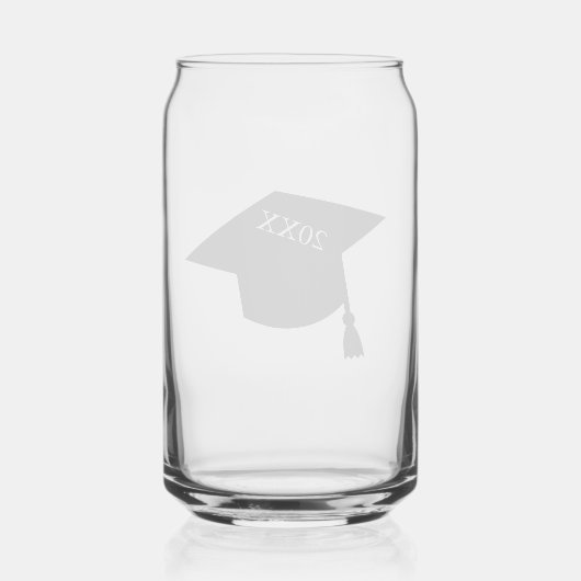 Afstuderen Jaar Blikvorm Glas (Achterkant)